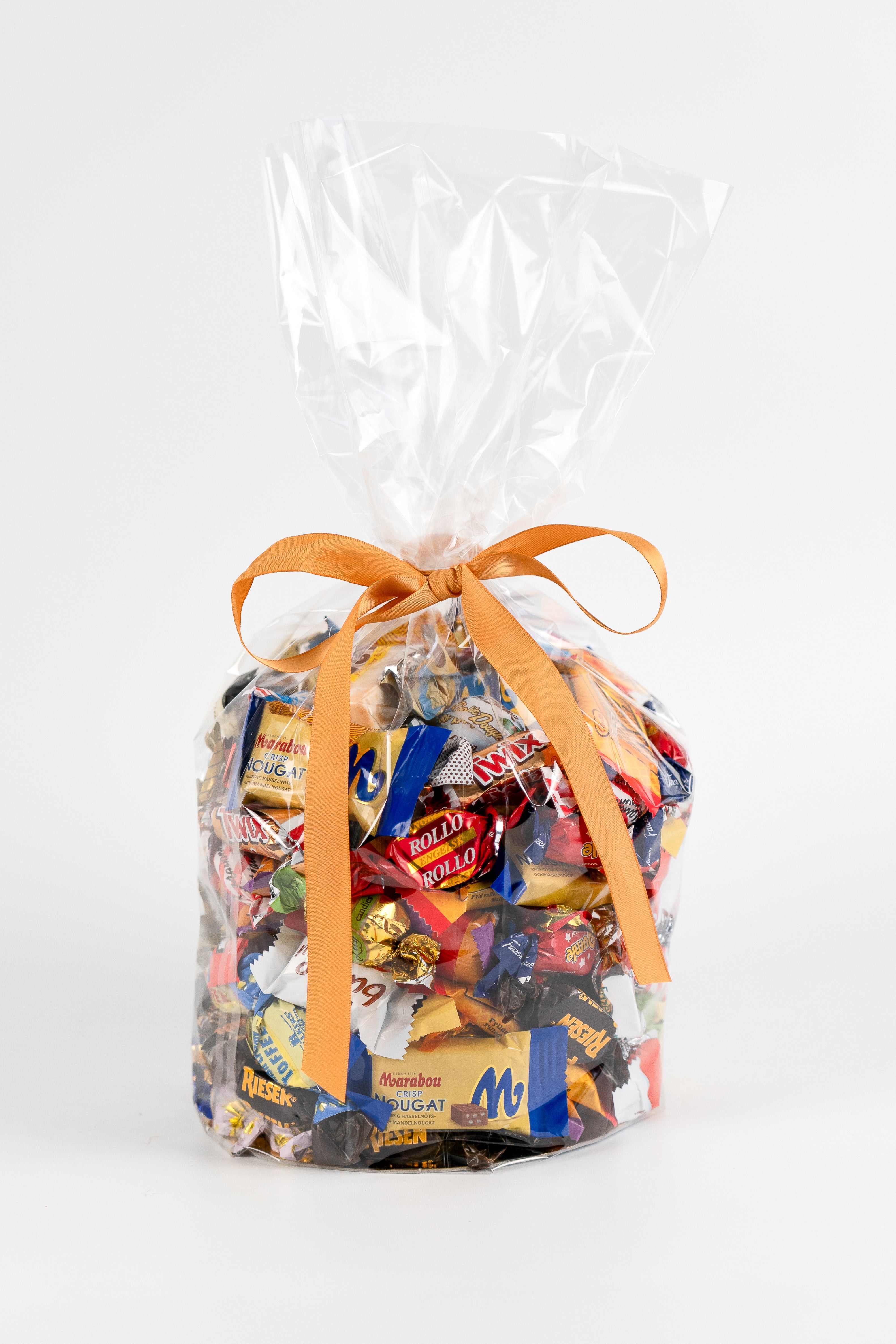 Cellofanpåse med guldplatta