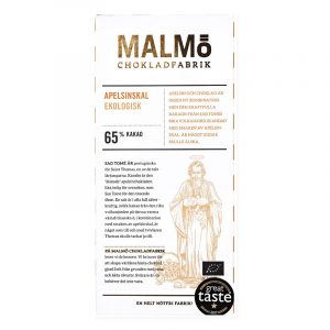 Malmö Chokladfabrik Tegel Apelsinskal 65%